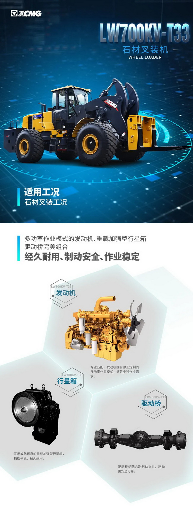 安博web版登录入口LW700KV-T33石材叉装机